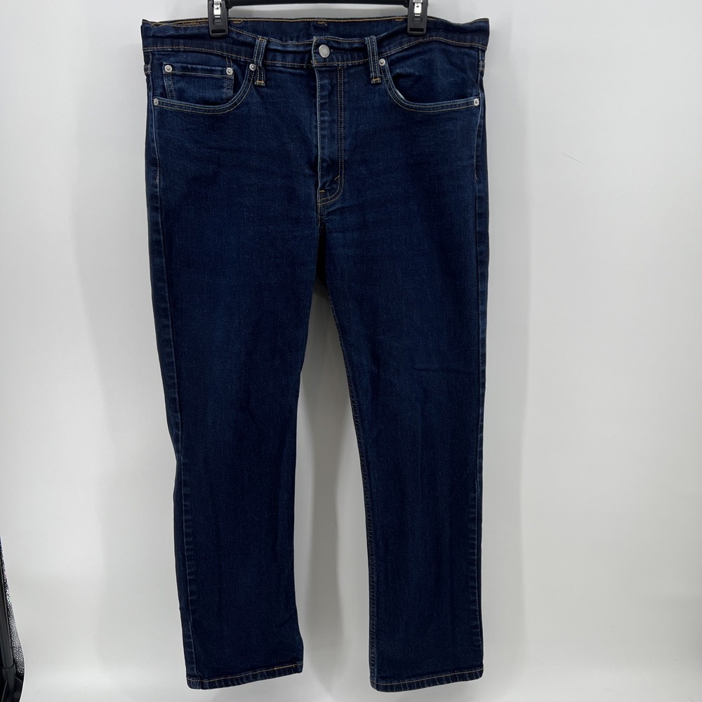 Levi's 514 Straight Fit Jeans Mens 38x29.5 Blue Stretch Denim EUC